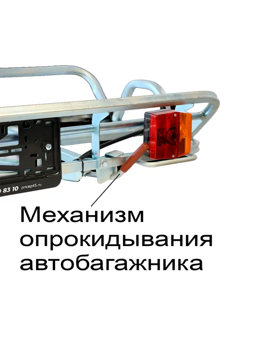Курганские прицепы Велобагажник на фаркоп автомобиля, крепление под квадрат, вариант, фото 3