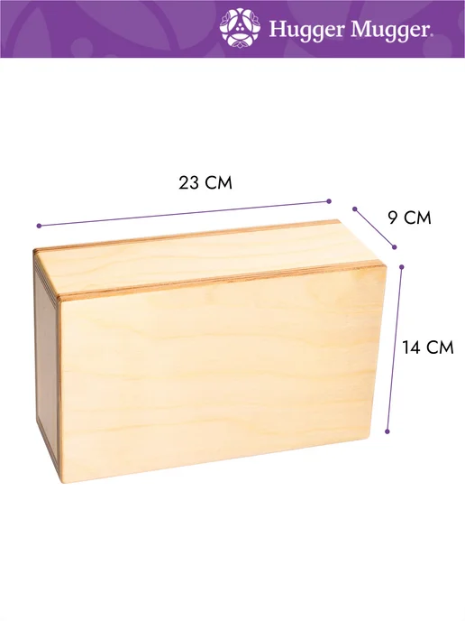 Hugger Mugger Блок для йоги деревянный 23х14х9 см, 23x14x9 см, фото 2