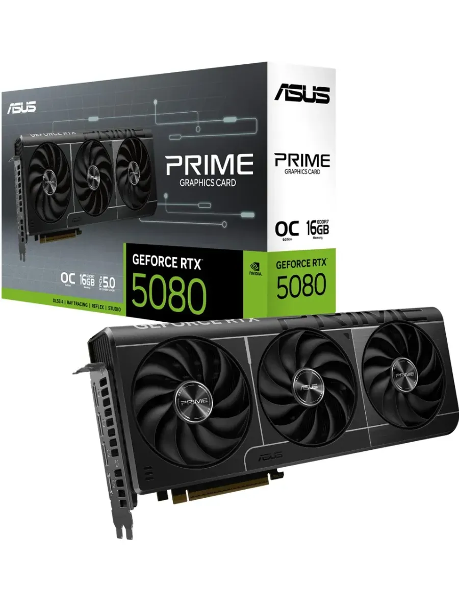 Asus Видеокарта для пк Prime GeForce RTX 5080 16GB GDDR7