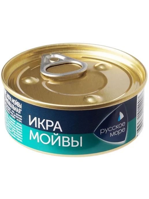 Икра мойвы Люкс оригинальная деликатесная Русское море 100г, 100 г