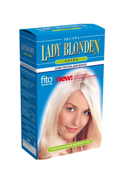 Fito косметик Осветлитель Lady Blonden Extra 35 г, 2 шт, 35 г, 2 шт, фото 2
