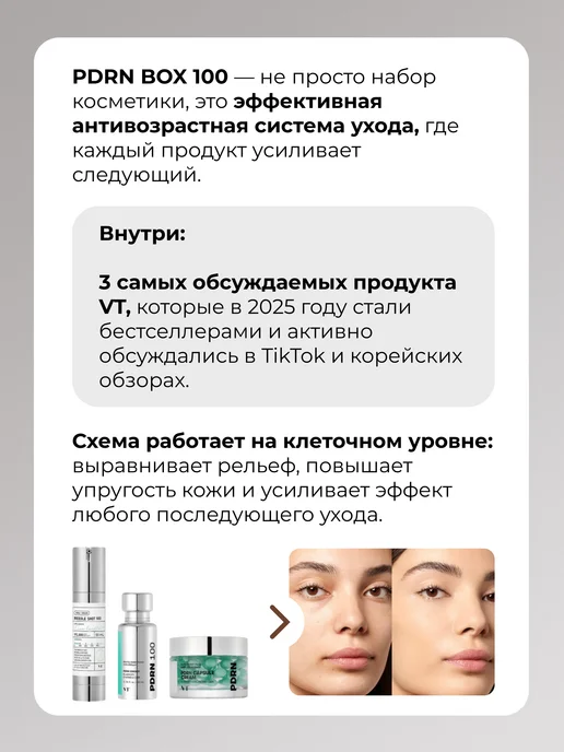 VT COSMETICS Набор уходовой косметики VT Limited cпикулы 100 и pdrn, Spring box, фото 4