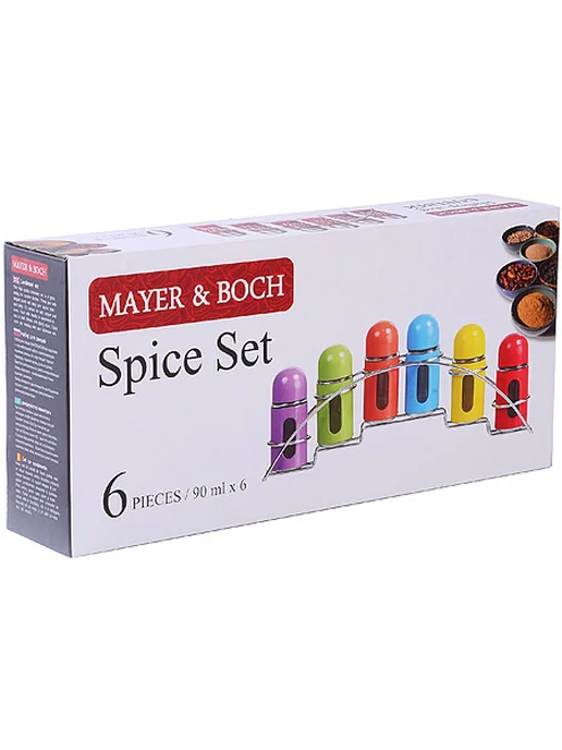 MAYER&BOCH Набор баночек для приправ,специй и сыпучих продуктов 7пр, вариант, фото 4