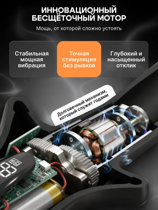 Бдсм вибратор кролик и интим игрушка 18+, черный, фото 4