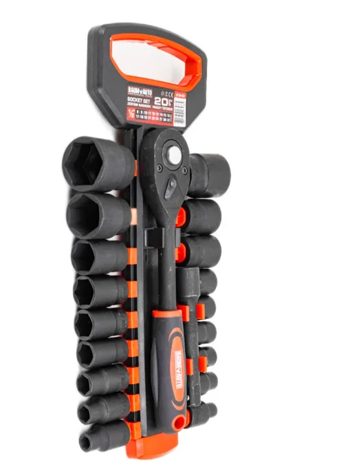BAUMAUTO Набор головок торцевых с трещоткой 1 2", 20 предметов, 20 шт, фото 6
