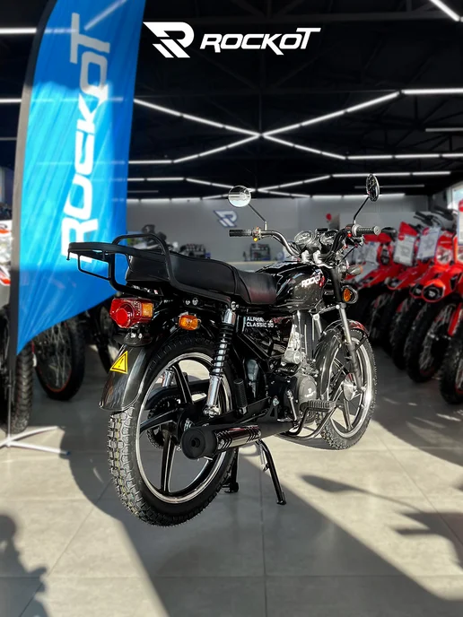 ROCKOT Мопед бензиновый ALPHA CLASSIC (без ПТС), черный, фото 6