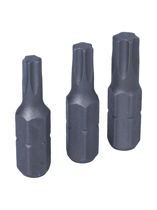 KING TONY Набор вставок (бит) 1 4", Torx, Т20, Т25, Т30, 3 предмета 10, серый