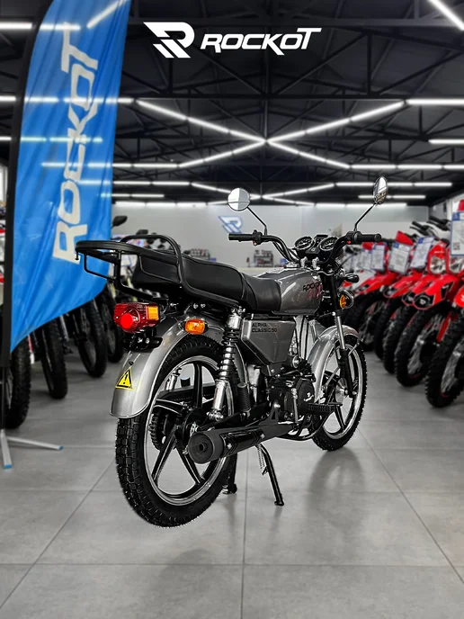ROCKOT Мопед бензиновый ALPHA CLASSIC (без ПТС), серый, фото 6
