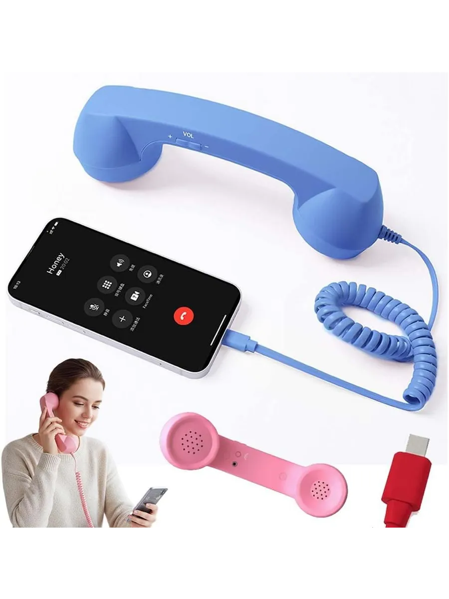 Type-C Трубка для смартфона в стиле стационарного телефона