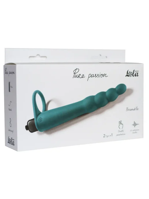 LOLA Вибронасадка для двойного проникновения Pure Passion Bramble, зеленый, фото 3