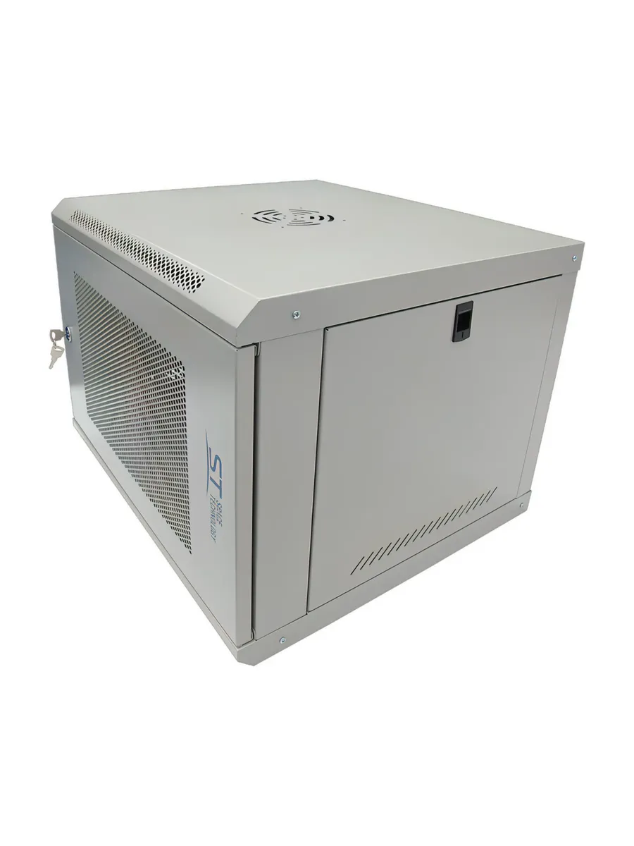 Шкаф телекоммуникационный ST-NCP9U600 (серый) с полкой