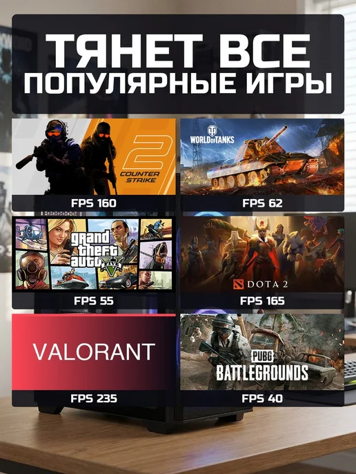 Игровой компьютер Ryzen 5, RX560, 16Gb, 512GB, Windows 11, 16 ГБ, 512 ГБ, фото 3