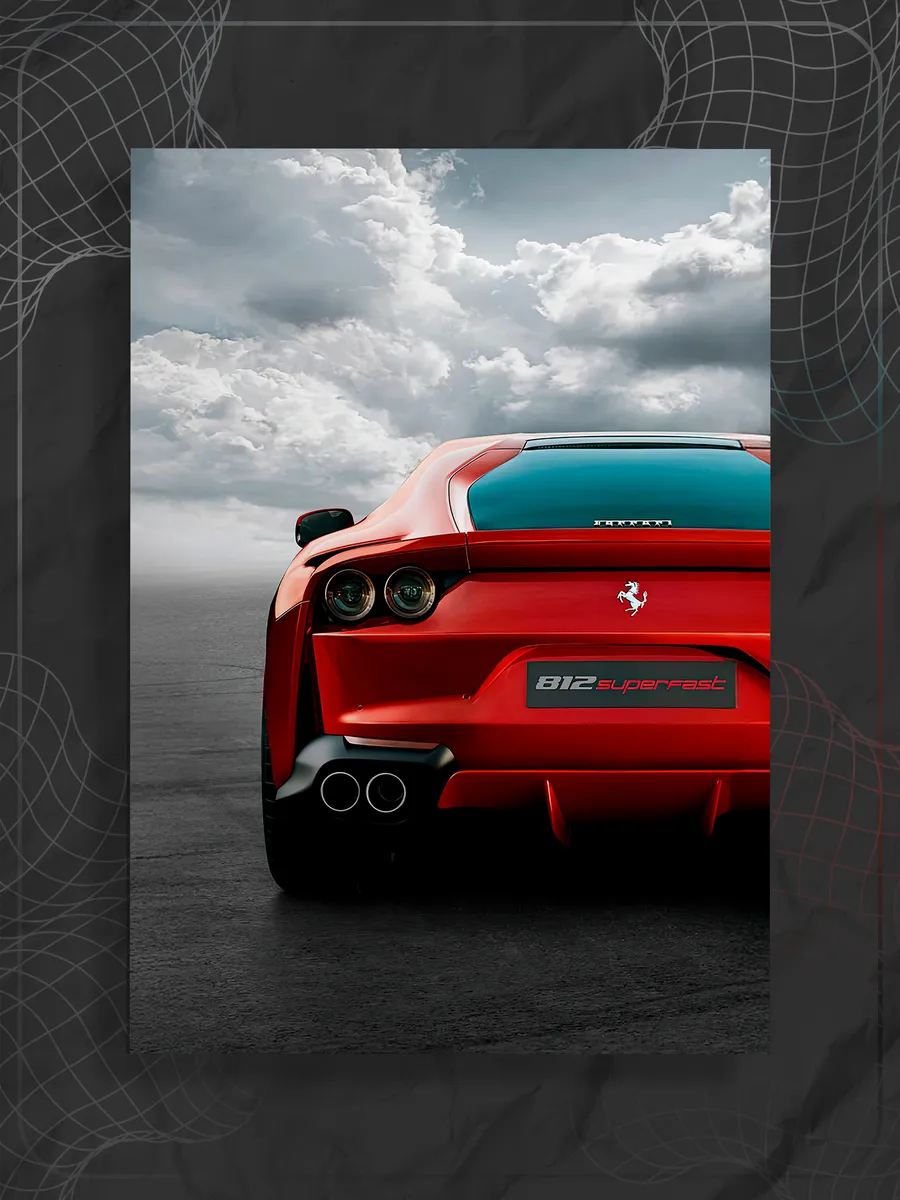 Постер машина "Ferrari"