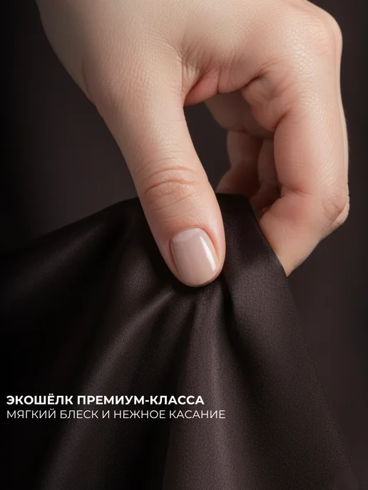 IHOMELUX Ночная сорочка шелковая, коричневый, фото 6