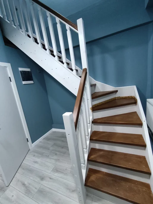 StairShop Лестница деревянная межэтажная проем 770х2447 мм (левая), 1150x1525 мм, фото 7