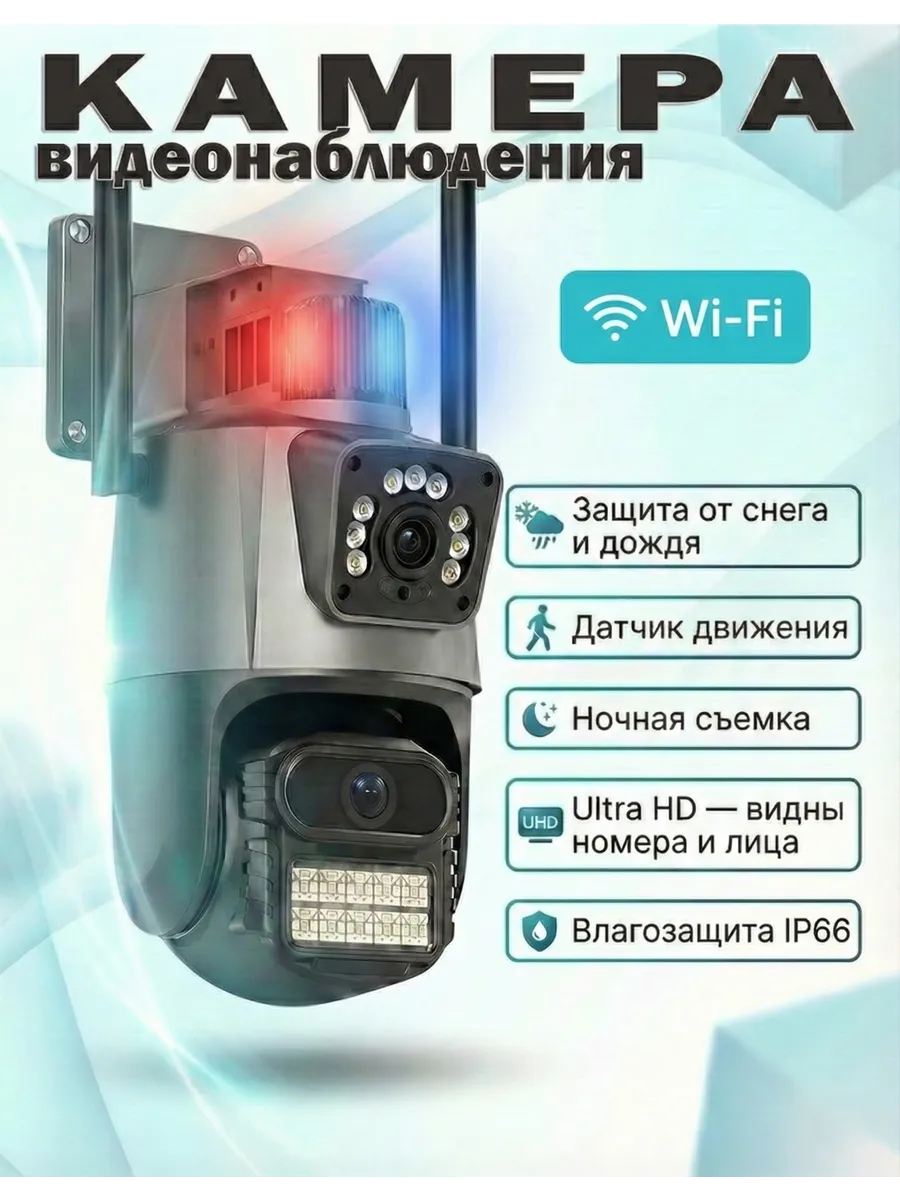 Камера видеонаблюдения уличная wi-fi для дома