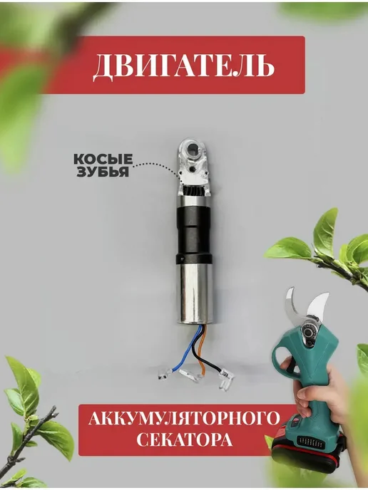 Двигатель для секатора бесщеточный, вариант