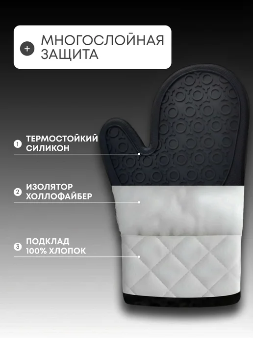 JustShop Прихватки кухонные набор 2 шт, 2 шт, фото 4