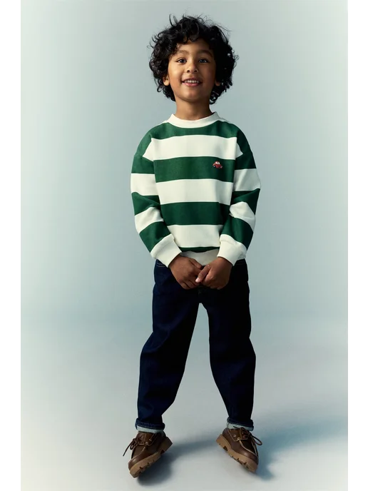 h&M kids Толстовка, белый, фото 4