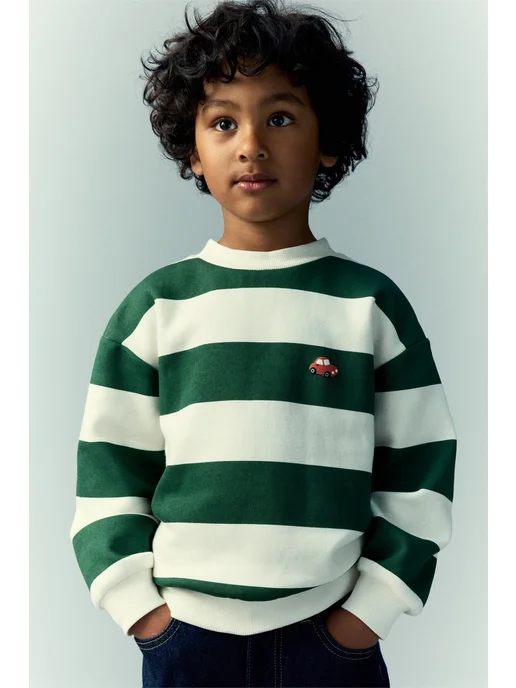 h&M kids Толстовка, белый, фото 5