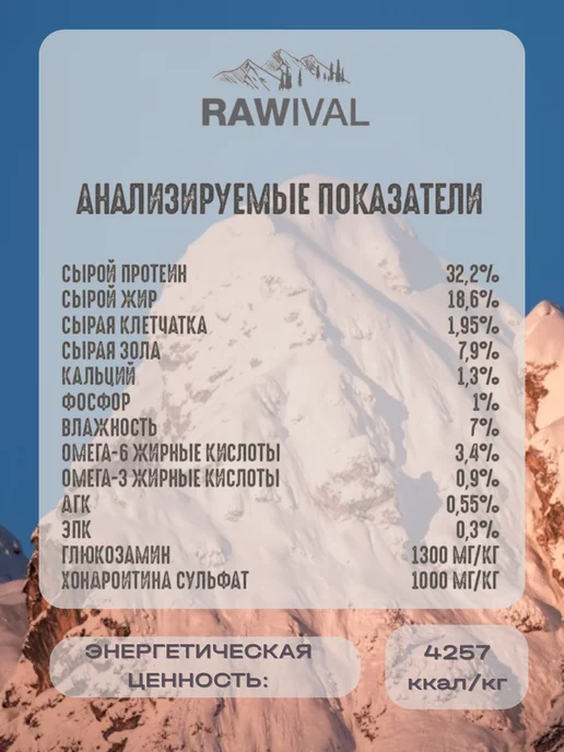 Сухой корм Rawival Карликовых Мал. для собак, лосось, 2,5 кг, фото 4
