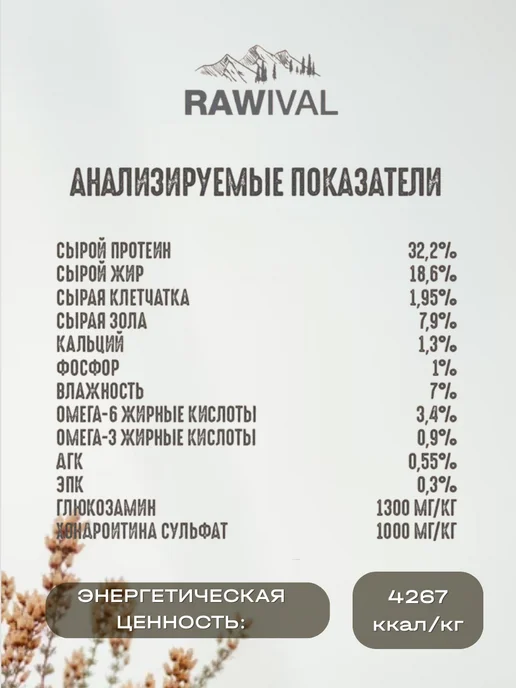 Сухой корм Rawival Сред. Круп. для собак, утка, 2,5 кг, фото 4