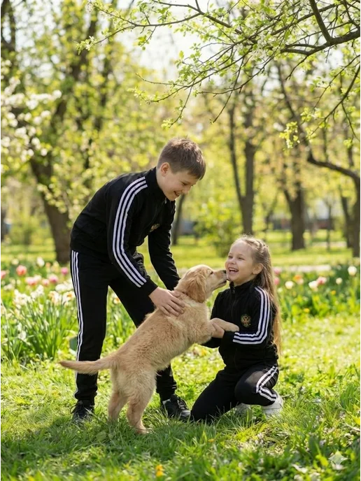 Спортивные комплекты одежды для девочек и мальчиков, черный, фото 2