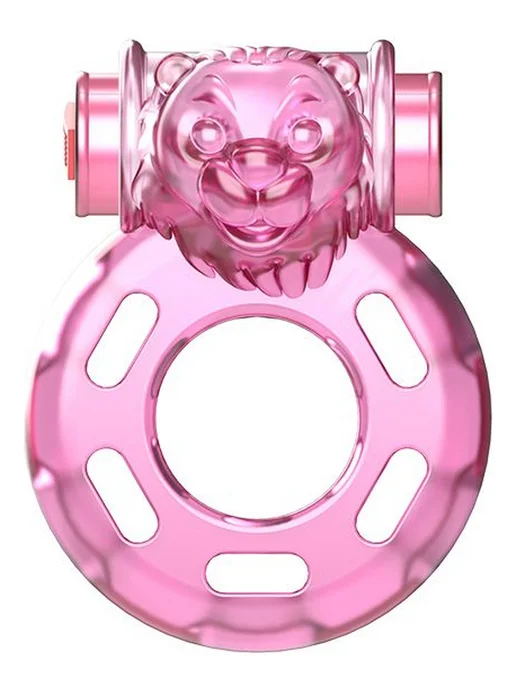 baile Pink Bear — эрекционное кольцо с вибрацией, розовый, фото 2