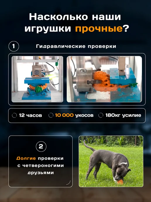 Petopia Игрушка для собак крупных пород Ананас L, оранжевый, фото 3