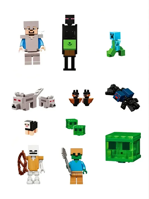 LEGO Игровой набор Minecraft Горная пещера 2688 деталей, синий, фото 7