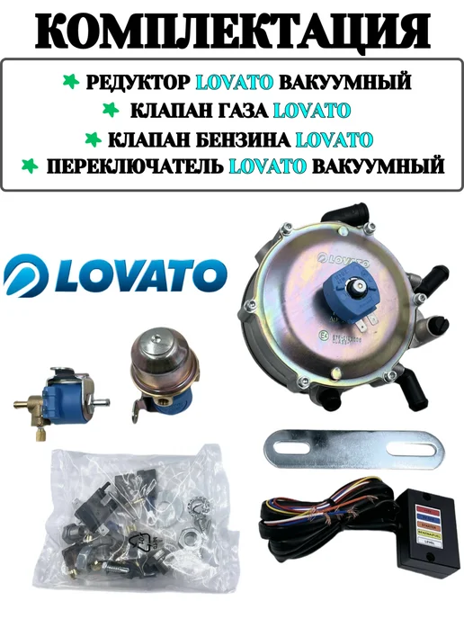 LOVATO Комплект ГБО пропан 2-3 поколение карбюраторный комплект, в упаковке 2 кг, фото 2