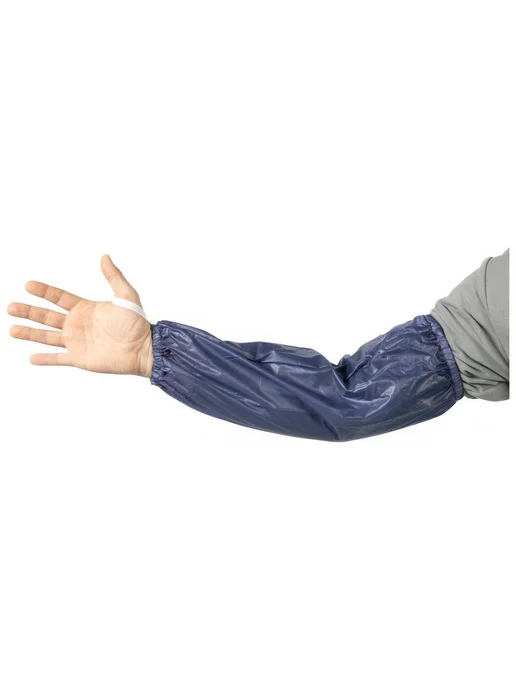 JETA SAFETY Нарукавники из ПВХ от кислот и щелочей, КЩС, синий, фото 2