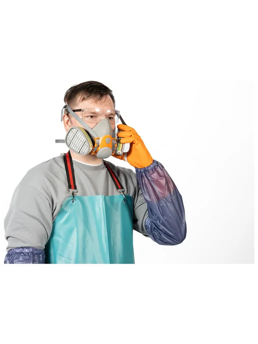 JETA SAFETY Нарукавники из ПВХ от кислот и щелочей, КЩС, синий, фото 8