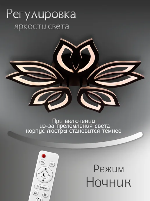 WEDO LIGHT Люстра потолочная черная, черный, фото 4