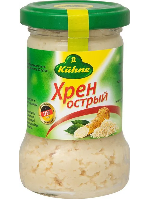 Хрен Kuhne Острый 140г, 140 г