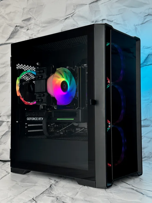 PC4Games Игровой компьютер Ryzen 7 7700, RTX5070, черный, фото 2