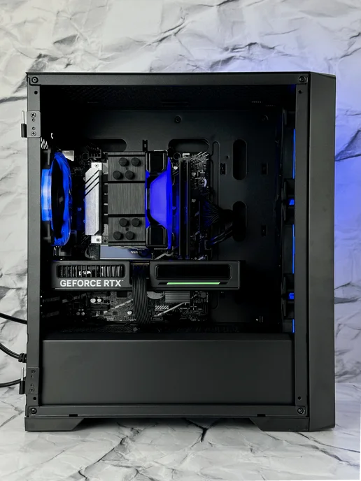 PC4Games Игровой компьютер Ryzen 7 7700, RTX5070, черный, фото 3