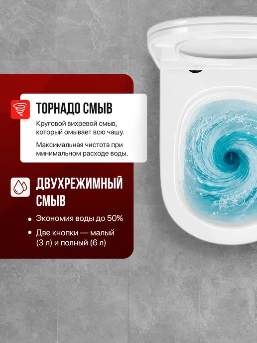 BAUEDGE Унитаз подвесной BAU Hotel безободковый торнадо, белый, фото 3