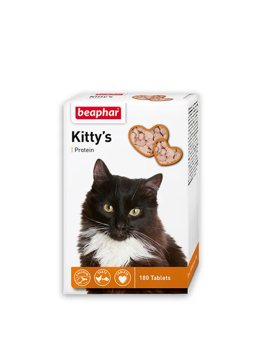 beaphar Витамины для кошек сердечки Kitty's protein 180 табл, вариант, фото 2