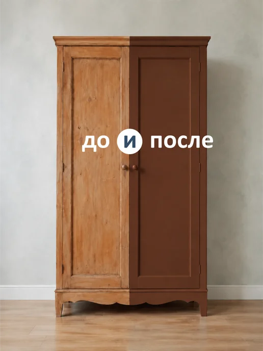 Gluck Краска акриловая De'Art для мебели и декора, орех, коричневый, фото 3