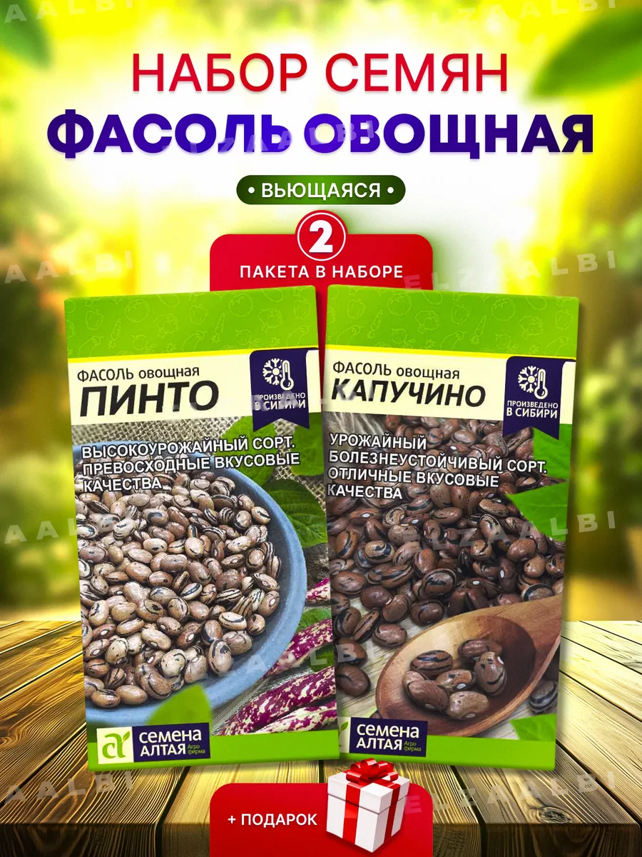 Набор семян Фасоли Пинто, Капучино