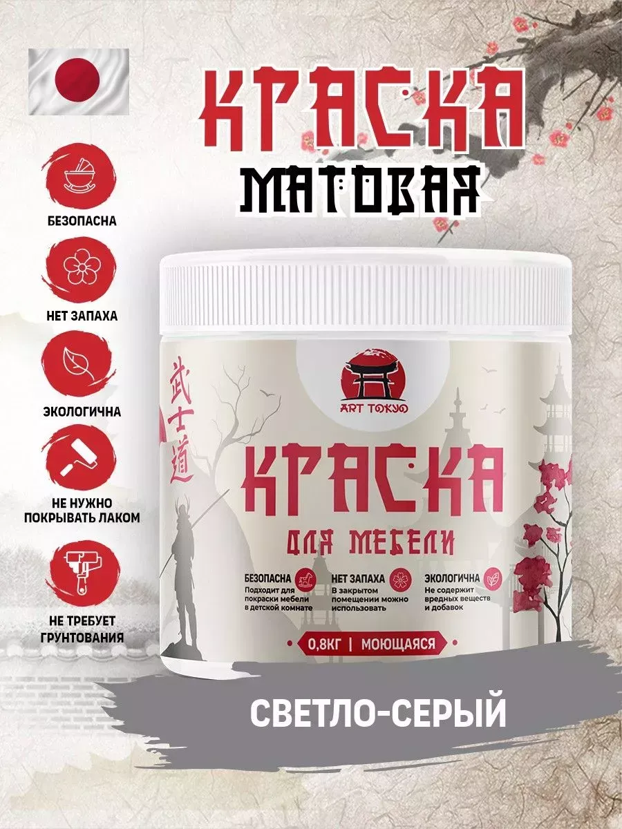 Краска для мебели матовая без запаха