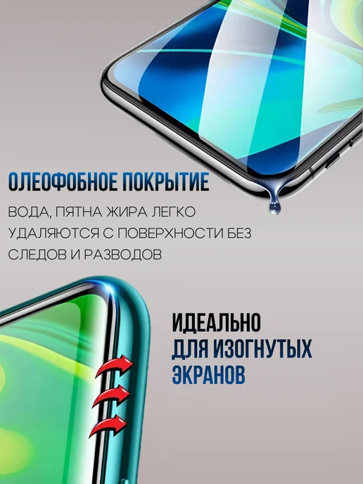 ГидроПленкаМаркет Гидрогелевая пленка антишпион на TECNO Spark 20 Pro+ - 1 шт, 1 шт, фото 7