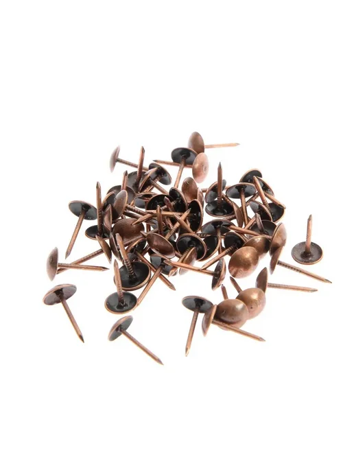 Тундра Гвозди декоративные 19х22 мм медь 50 шт, 8x15 мм, 50 шт, фото 5
